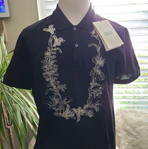 Alexander McQueen Embroidered Polo NWT